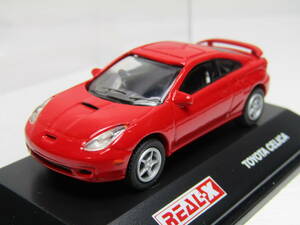 TOYOTA 1/72 トヨタ 豊田 セリカ 7代目 ZZT23#型 T230型（1999年 - 2006年）JDM Japan 日本名車 未展示品 CALTY RED 赤　REAL-X 