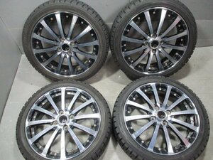 BN463　中古スタッドレス アルミセット 165/50R16 ×5J +45 アルミ 冬4本価格！ダンロップ WM01 法人宛/営業所止め送料無料