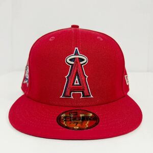 NEW ERA 59FIFTY ニューエラ MLB エンゼルス キャップ オールスターゲーム2021 ワークアウト サイドパッチ レッド 7 1/2 未使用