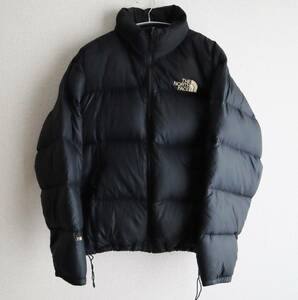 〈90s〉THE NORTH FACE　700フィル ヌプシ ダウンジャケット ブラック　黒　サイズM