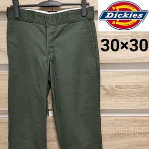 Dickies（ディッキーズ）コットンパンツ 30×30 カーキ 美品（183）874OriginalFit ワークパンツ■宅急便コンパクト発送！