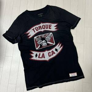 TRUE RELIGION 半袖 Tシャツ スカル 骸骨 髑髏 ドクロ バイカー トゥルーレリジョン ライダー