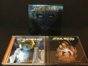 【美品・廃盤】STARWARS スター・ウォーズ　新三部作 サウンドトラックCD　3点セット〔ファントム・メナス /クローンの攻撃 /シスの復讐〕