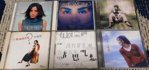 フェイ・ウォン 日本盤CDアルバム 6枚セット 十万回のなぜ 夢遊 天空 Faye Wong フェイブル THE BEST OF BEST 2枚帯付き 王菲 王靖雨