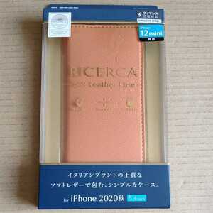 ◇ELECOM iPhone 12 mini ケース 手帳 レザー RICERCA (Coronet) PM-A20APLFYILDR