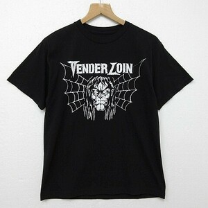 【新品未使用】テンダーロイン TENDERLOIN 半袖Tシャツ ロゴ 黒 ブラック 白 メンズ Mサイズ ■管理番号L23462SSA20-200412-15-03