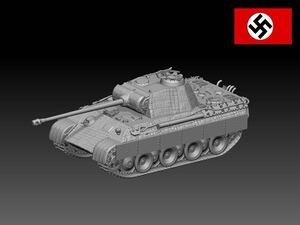 HINODE 1/144レジンキット 未塗装 WW2 ドイツ軍 パンターA型 中戦車 Zimmerit 仕様 ワールドタンクミュージアム240930