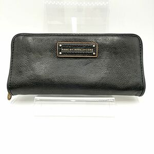 Marc by Marc Jacobs マークバイマークジェイコブス　ラウンドファスナー長財布　レザー　ブラック