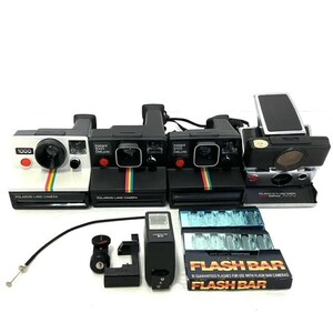 仙10【1円スタート】ポラロイドカメラ インスタントカメラ 4点 部品取り / POLAROID 1000 / Instant 1000 Deluxe / SX-70 付属品あり