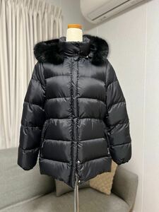 ★モンクレール★MONCLER★ダウンジャケット★ファー付きVALENTINE★黒 