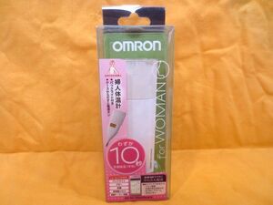 ◆わずか10秒 OMRON 婦人用 電子体温計 MC-642L 未使用◆Androidスマホにかんたん転送 バックライト付き 抗菌/オムロン