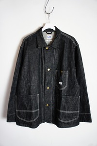 美品24SS sabyサバイ × LEEリー Loco Jacket 91-J デニム ジャケット カバーオール LB0517 LBM-4848 ブラック黒520O▲