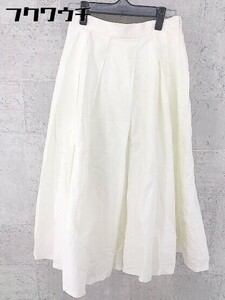 ◇ GRACE CONTINENTAL グレースコンチネンタル ロング ギャザー スカート サイズ36 オフホワイト レディース