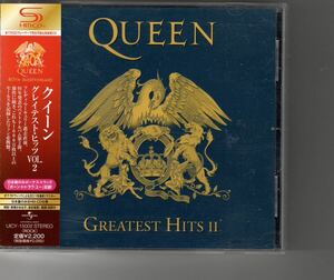 国内盤SHM-CDベスト！QUEEN [GREATEST HITS II グレイテストヒッツ 2] クイーン