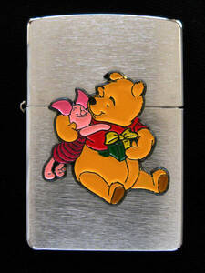 Zippo クマのプーさんと子豚のピグレット Disney 火花OK 2003年4月製ビンテージ 中古１点