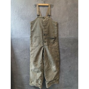 40s Vintage U.S.NAVY N-1 デッキパンツ メンズ S 米軍 ミリタリー オーバーオール サロペット 40年代 ヴィンテージ ビンテージ