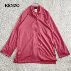 ○【KENZO】サマーウール　オープンカラー　シャツ