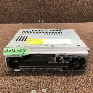 AV12-27 激安 カーステレオ KENWOOD RX-360 90305826 カセットデッキ FM/AM オーディオ 通電未確認 ジャンク