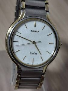 美品　稼働品　SEIKO DOLCE ドルチェ 5E31-6A30メンズ 腕時計