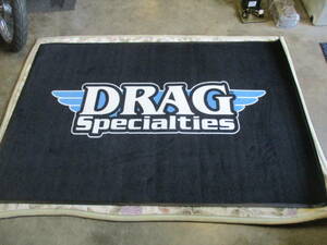 新品 DRAG Specialties/ドラッグスペシャリティーズ製 フロアマット大サイズ (ハーレー/ナックル/ショベル/パンヘッド/エボ/アメリカン雑貨