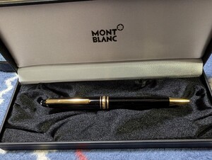 MONTBLANC モンブラン マイスターシュテュック クラシック ツイスト式 ボールペン ブラック ゴールド ケース付き ドイツ メンズ自宅保管品