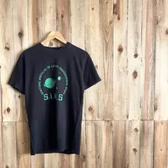 SILAS Tシャツ Sサイズ EU製 サイラス 宇宙 土星 ブラック 黒