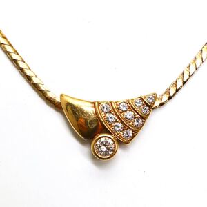 1円〜!!POLAjewelry(ポーラ)《K18 天然ダイヤモンドネックレス》J 約12.7g 約41.0cm diamond necklace ジュエリー 18金 750 FA5/FA5 E19