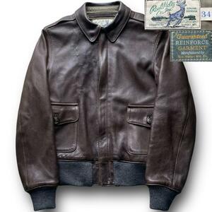 Real McCoys リアルマッコイズ A-2 ディアスキン フライトジャケット size 34 鹿革 レザー ミリタリー