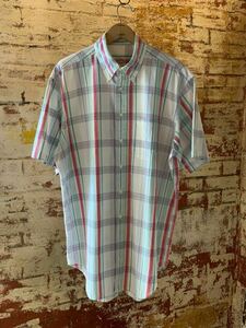 90s Brooks Brothers PLAID B.D.SHIRT ブルックスブラザーズ チェックシャツ ボタンダウンシャツ BDシャツ アメトラ トラッド 80s 送料無料