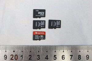 J6557★★同梱不可★★マイクロSDカード 2GB 1枚 4GB 2枚 32GB 1枚 セット 初期化済み