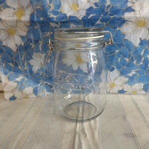 美品【 KILNER キルナー kilner 】ビンテージ風　保存容器 ガラス製 キャニスター　キッチン　瓶　アンティーク風 密封容器