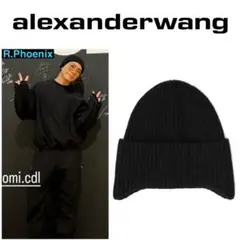 【ALEXANDER WANG】LOGO EARMUFF BEANIE