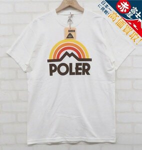 8T5407【クリックポスト対応】未使用品 POLeR MOUNTAIN RAINBOW 半袖Tシャツ ポーラー