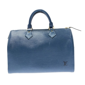 ルイヴィトン LOUIS VUITTON ハンドバッグ M43005 スピーディ30 レザー（LVロゴの刻印入り） トレドブルー VI0994 バッグ エピ