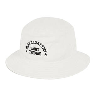 新品 TMT ティーエムティー ハット サイズ:M ロゴ刺繍 ツイル バケットハット BUCKET HAT ホワイト 白 帽子