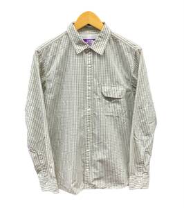 THE NORTH FACE PURPLE LABEL (ザノースフェイスパープルレーベル) COTTON SHIRT 長袖シャツ チェック NT3606N M グリーン系 メンズ/025