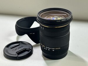 #極美品【SIGMA シグマ 18-50mm F2.8mm EX DC MACRO 単焦点 交換レンズ Canon キャノンマウント 一眼カメラ AF用 フード付】Q01126