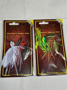 メガバス SV-3 3/4oz SR 2個セット 未開封品 PEARL SHAD & HOT TIGER スピナーベイト