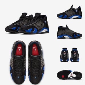 新品 未使用 国内正規品 ◆ Supreme × NIKE AIR JORDAN 14 BLACK サイズ 25.5cm ◆ ブラック×バーシティーロイヤル