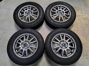 【超バリ溝/2018年27週製/良品】 INVERNO 15×6.0J +53 5H114.3 ヨコハマ ice GUARD iG50 PLUS 195/65R15 ノア ヴォクシー ステップワゴン