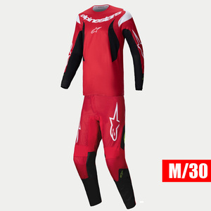 【送料サービス】 ALPINESTARS ’25 FLUID ハウル ジャージパンツセット ブライトレッドブラック M/30サイズ