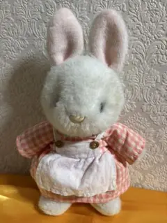 白うさぎ　着せ替え　ぬいぐるみ　昭和　レトロ