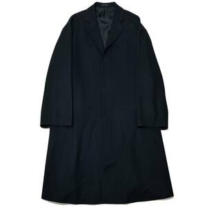 定価10万 LAD MUSICIAN FLARE BIG CHESTER COAT 46 ラッドミュージシャン フレアビッグチェスターコート カーディガン 黒 アタッチメント