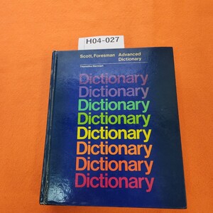 H04-027 Scott, Foresman Advanced Dictionary Thorndike/Barnhart 表紙 日焼け劣化あり。