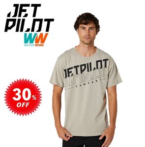 ジェットパイロット JETPILOT Tシャツ セール 30%オフ 送料無料 フリップ メンズ Tシャツ S22611 ウォームグレー 2XL