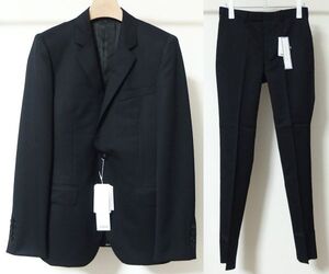 22AW JOHN LAWRENCE SULLIVAN ジョンローレンスサリバン 2Bジャケット パンツ セットアップ スーツ 42/46 黒 ★定価13.2万円★