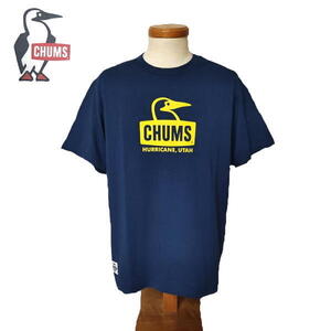 【送料185円】 CHUMS チャムス 半袖Tシャツ Booby Face (S) ネイビー / ch01-2278