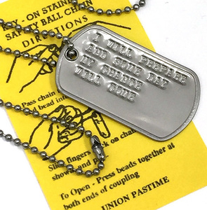 DP-032 名言格言 DOGTAG 準備しておこう.チャンスはいつか訪れるものだ ドッグタグ USA 新品