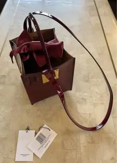 値下げSOPHIE HULME☆ソフィーヒュルム　バッグ　入手困難　リボン☆美品