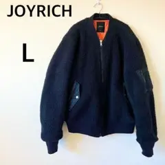 ☆値下げ☆JOYRICH ボアジャケット 黒 オレンジ裏地 オーバーサイズ